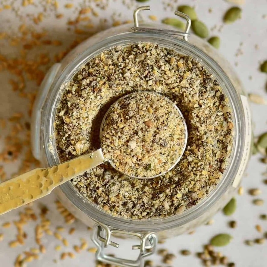Super Seed Protein Powder; Beverages; Chia, Pepitas, Sunflower Seed, Buckwheat Groats; Contains No Major Allergens; Plant-powered fuel for your next flex!