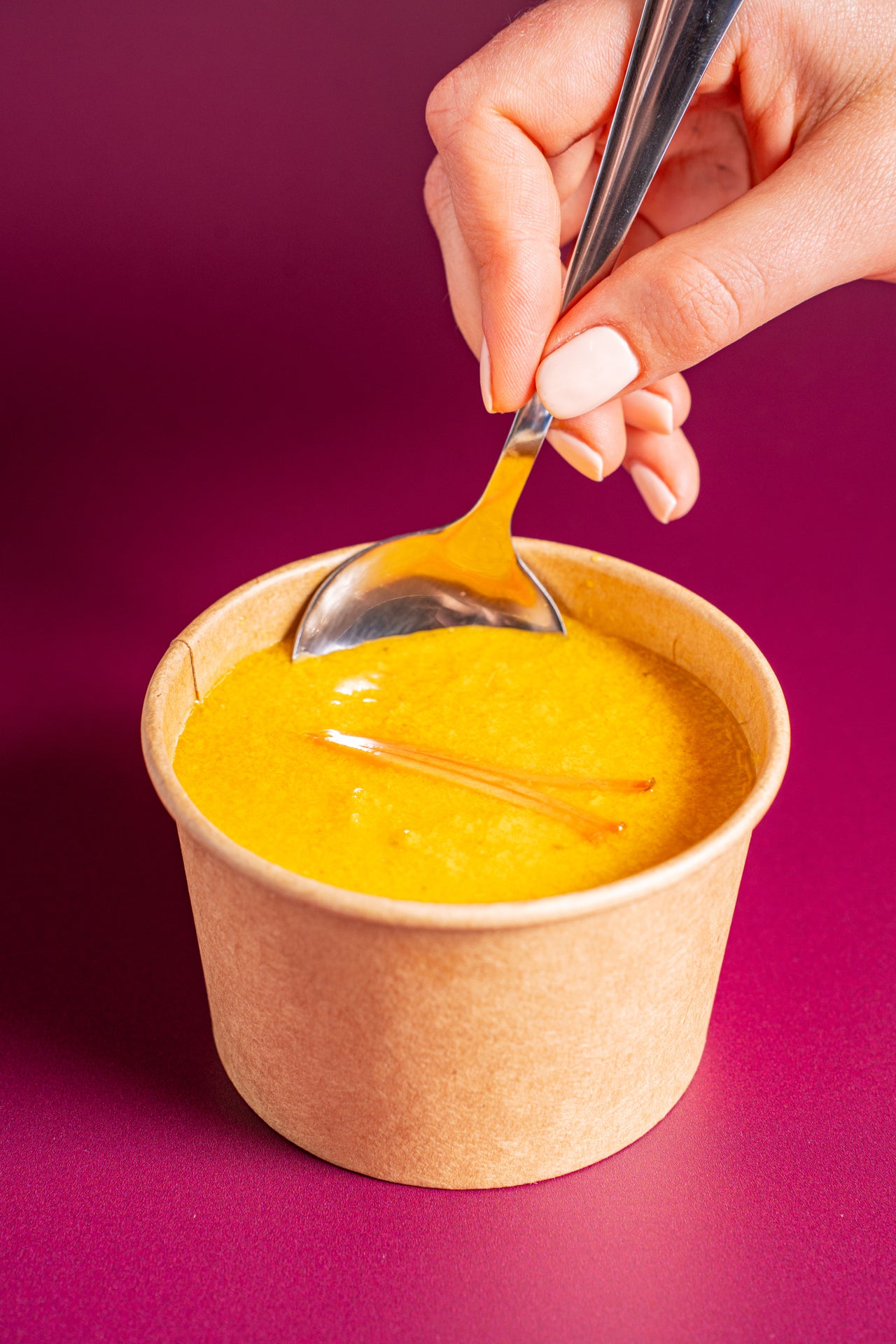 Carrot Ginger Soup; Soup; Carrots, Onion, Cashew, Lemon, Ginger, Garlic, Salt, Mint, Fennel, Cumin, Coriander, Cinnamon, Allspice; Contains Tree Nuts; Bright, aromatic, and fresh, soothing energy. It’s a nourishing blend that feels both grounding and invigorating—like a gentle reset in a bowl.