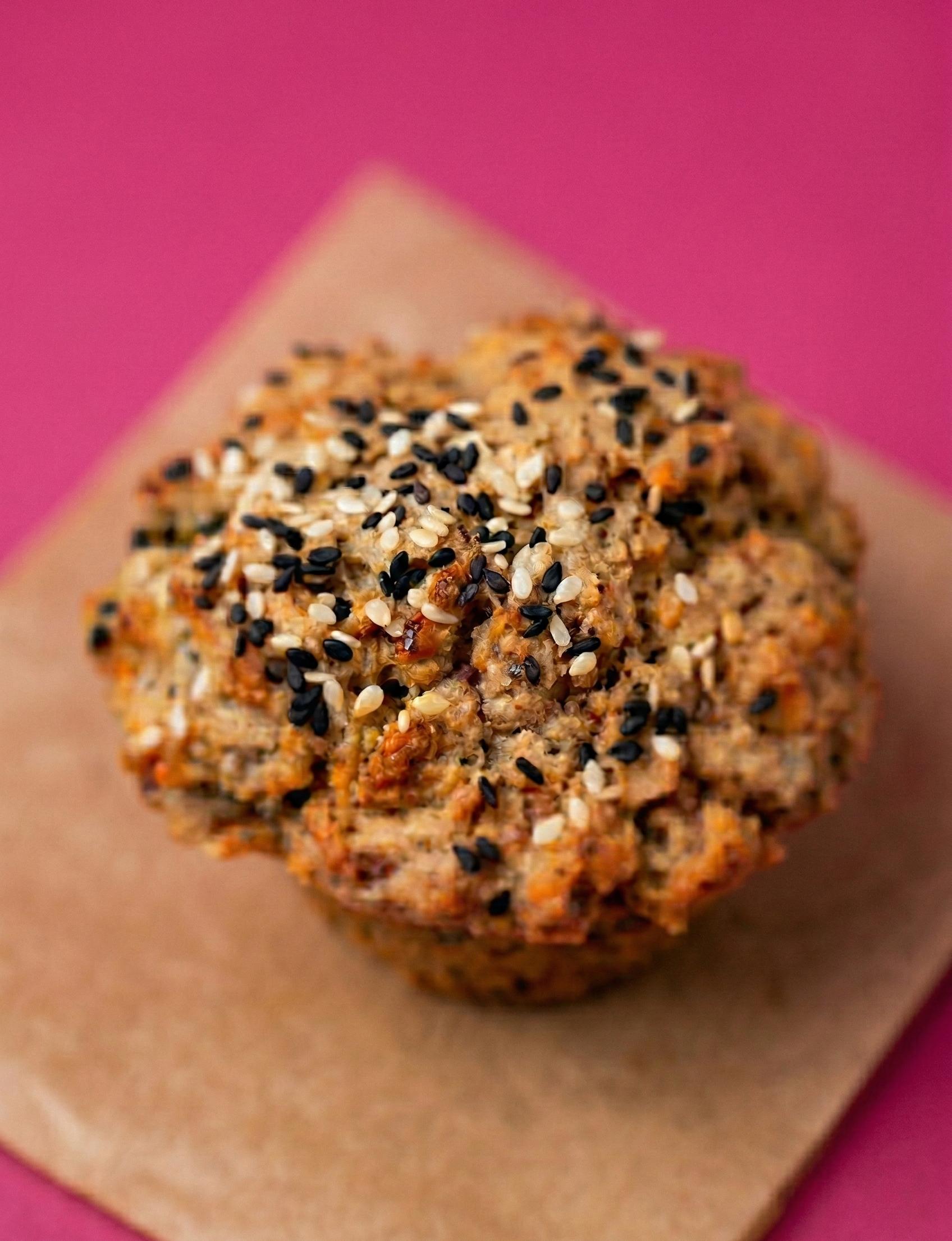 This savory muffin is gluten-free and dairy-free. Great on its own, or pairs well with our soups!
